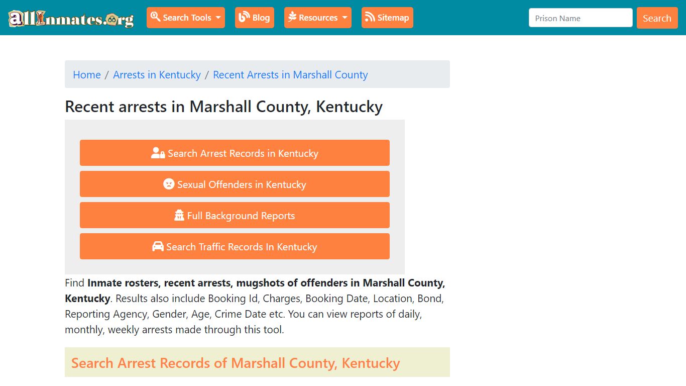 Recent arrests in Marshall County, Kentucky | Mugshots, Rosters ...